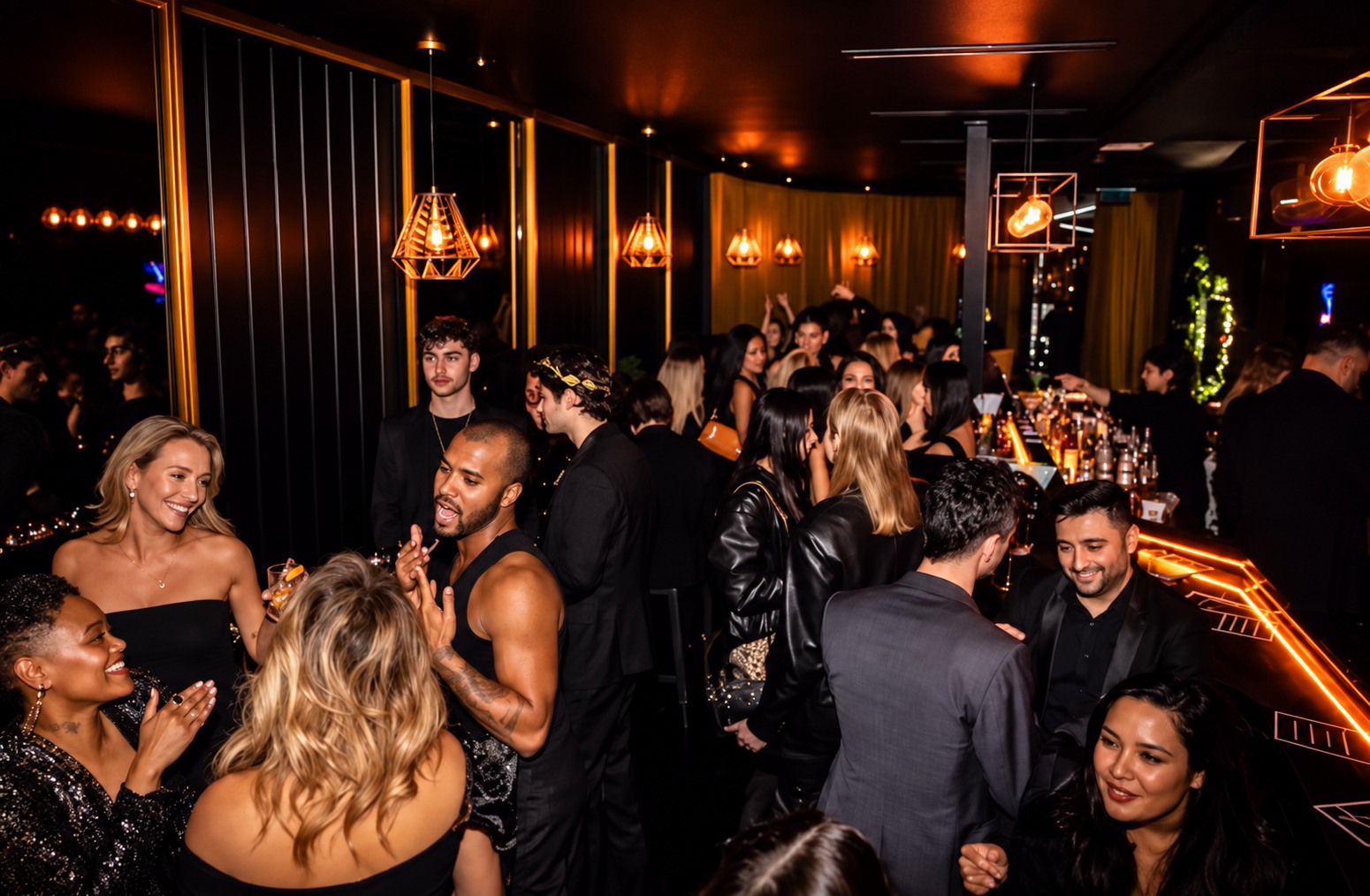 Guests enjoying a busy night inside Illumina Prahran